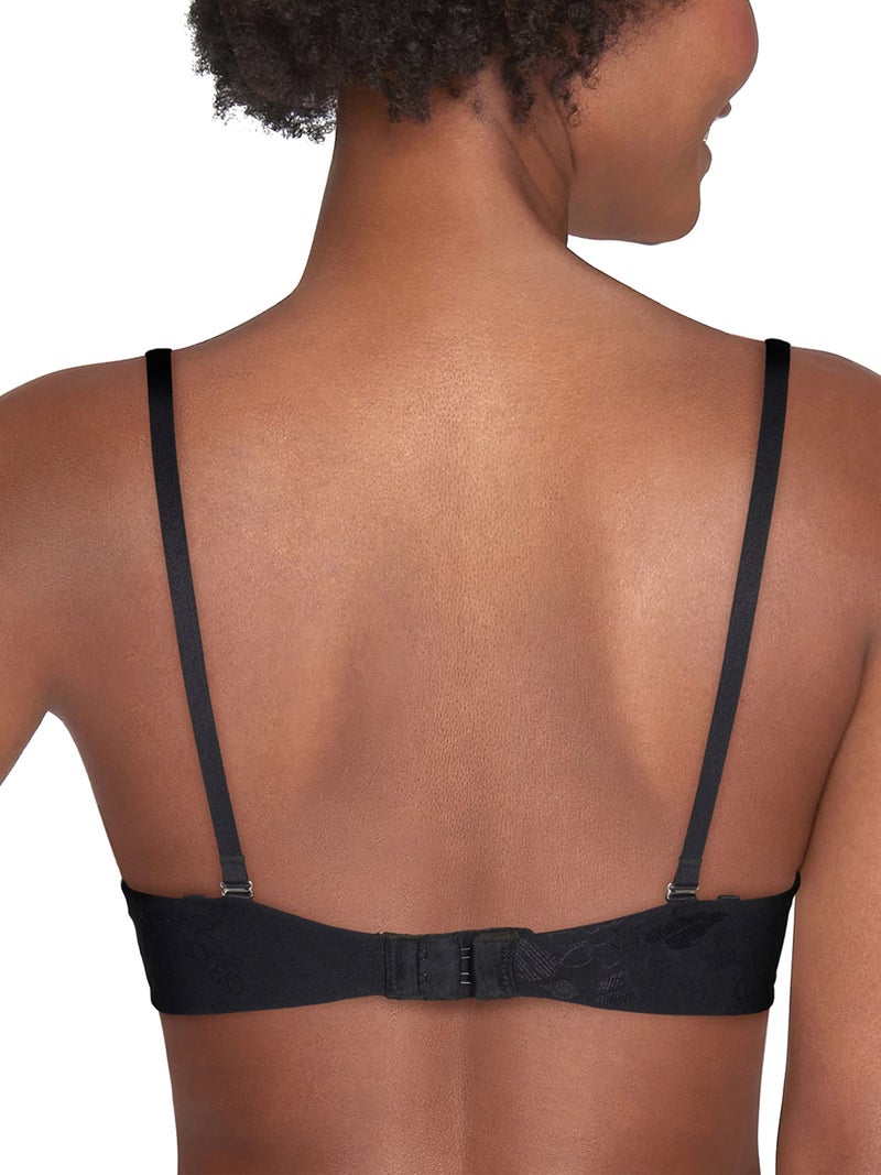 Vanity Fair Womens Ego Boost Add-a-size (+1 Cup Size) Push Up Bra, Underwire - Black Jacquard, 36A US - Image 3